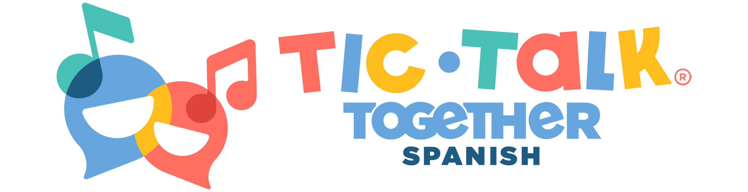 TicTalk Together Spanish logo for parent and child interactive language classes.