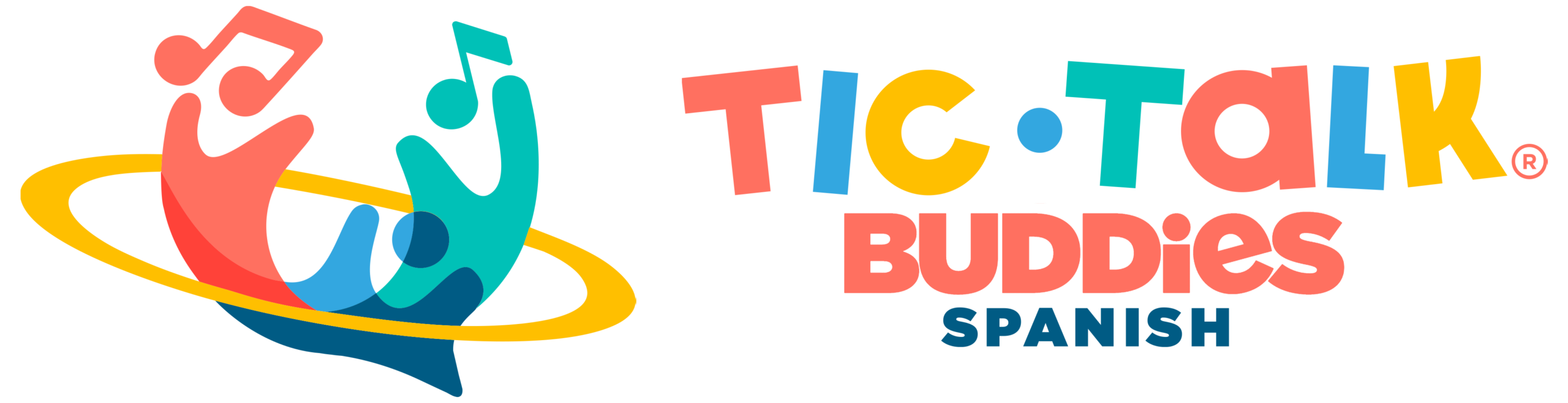 TicTalk Buddies Spanish program logo for preschool and school-age language learning.
